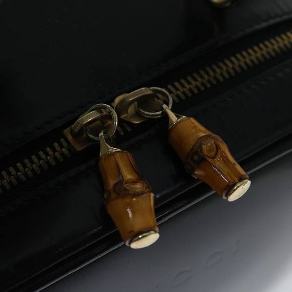 GUCCI Hand Bag Patent leather Black 000 270 0323 Auth 68516 - Picture 9 of 16